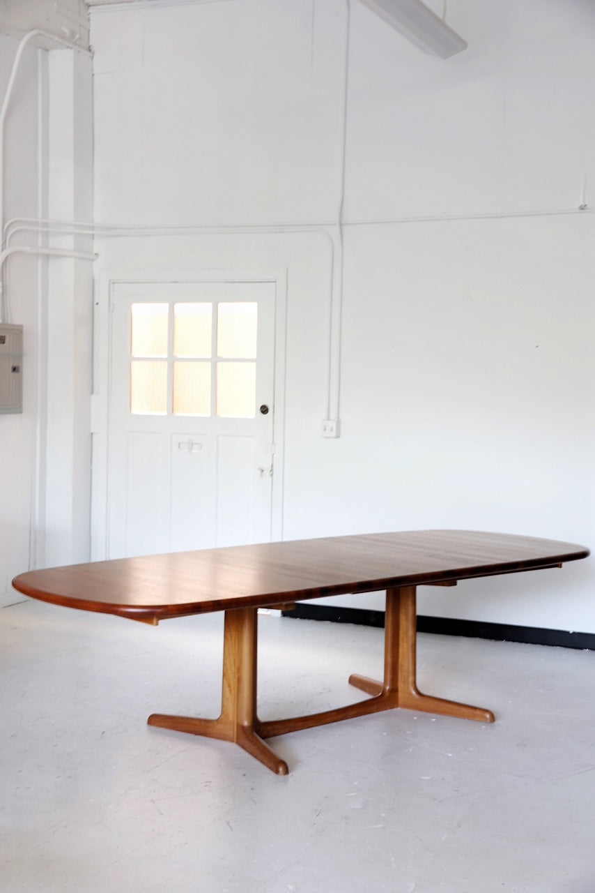 Danish Modern Teak Extendable Dining Table