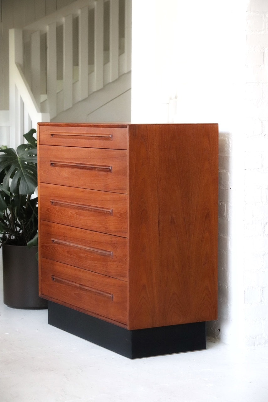 Teak Highboy Dresser by Westnofa