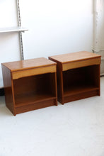 Load image into Gallery viewer, Danish Teak Nightstands
