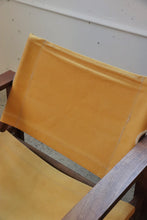 Load image into Gallery viewer, Mid Century Yellow Canvas Chair
