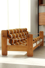 Load image into Gallery viewer, Scandinavian Pine &amp; Leather Sling Sofa
