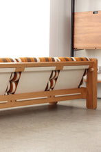 Load image into Gallery viewer, Scandinavian Pine &amp; Leather Sling Sofa
