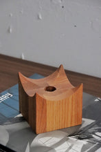 Load image into Gallery viewer, Sculptural Wood Candle Holder
