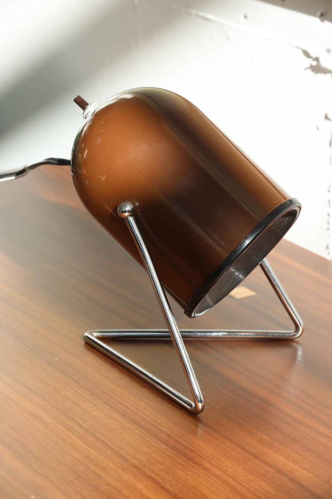 Space Age Brown Can Lamp