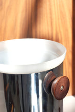 Load image into Gallery viewer, Chrome &amp; Wood Ice Bucket
