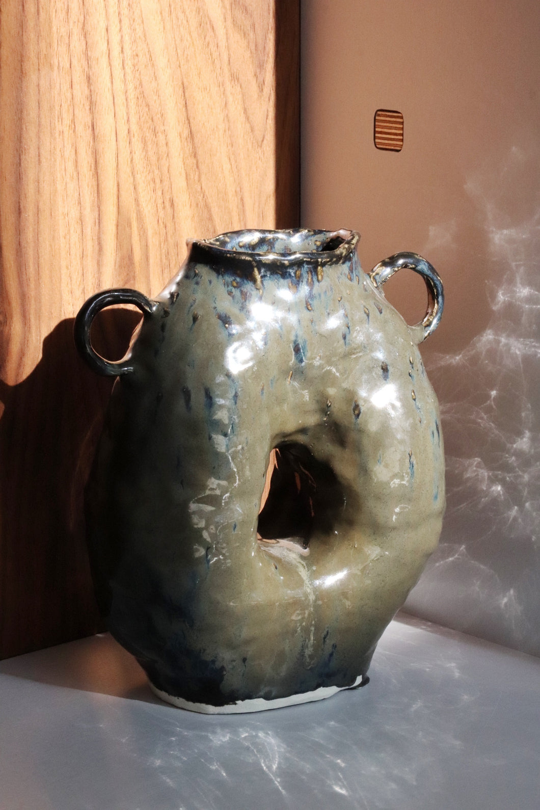 Handmade Green/Blue Amphora