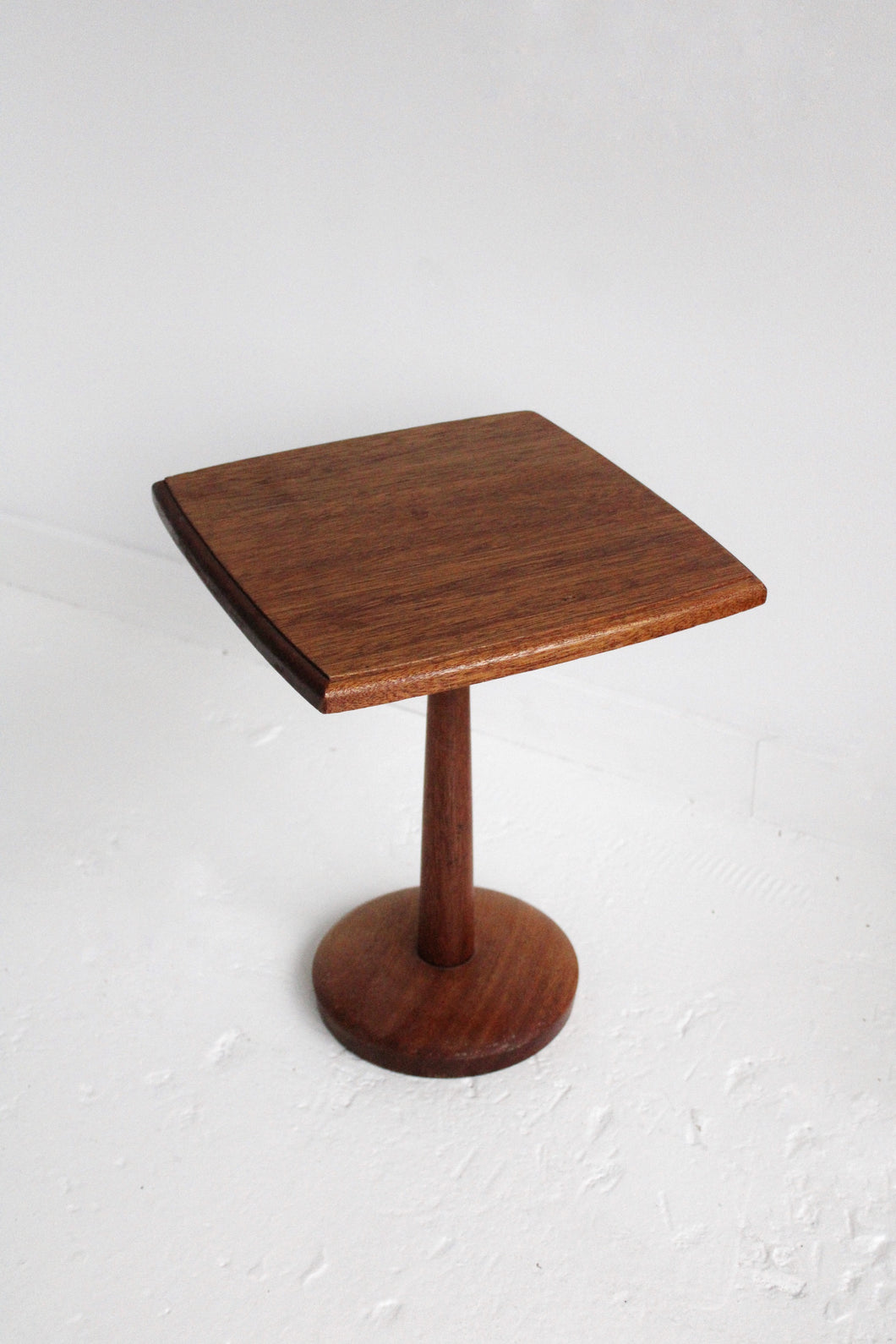 Handmade Wood Swivel Side Table