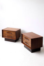 Load image into Gallery viewer, Walnut &amp; Rosewood Nightstands By Lane
